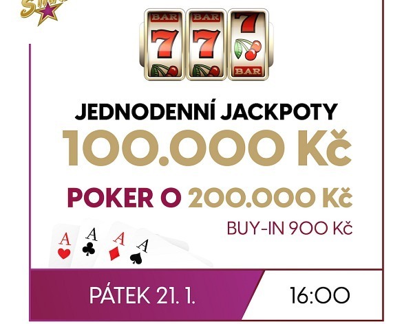 RS Luka: Jackpot Night Special o 200.000 Kč a slot jackpoty za 100.000 Kč už v pátek