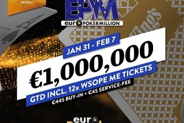 Euro Poker Million: Na Rozvadově za €490 o €1.000.000!