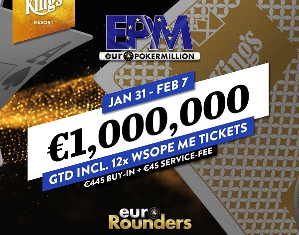 Euro Poker Million: Na Rozvadově za €490 o €1.000.000!