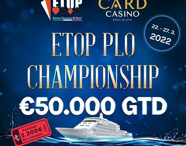 ETOP €50K GTD: Omahový festival se vstupenkou na výletní pokerovou loď!