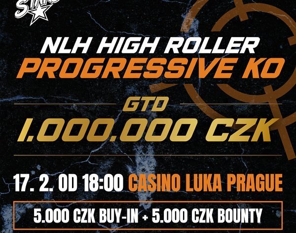RS Luka: Prestižní NLH High Roller Progressive KO o 1.000.000 Kč už ve čtvrtek