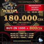 Už v pátek: Progressive bounty v Prostějově a prizepool 180.000 Kč