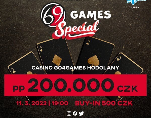 G4G: Páteční poker event 69 Games Special za pouhých pět stovek!