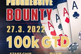 Showdown nabídne v neděli Progressive Bounty s garancí 100.000 Kč