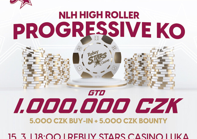 RS Luka: Prestižní NLH High Roller Progressive KO o 1.000.000 Kč už v úterý!