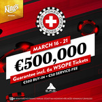 King&#039;s: Swiss Poker Open nabízí za €550 garanci €500.000