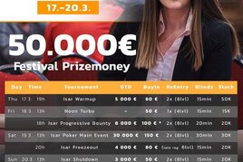 Aš přívítá další Isar Poker Festival s garancí €50.000!