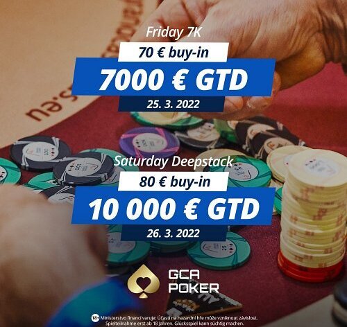 Grand Casino Aš: Víkend o €17K, další týden Nuts Livepoker Cup!