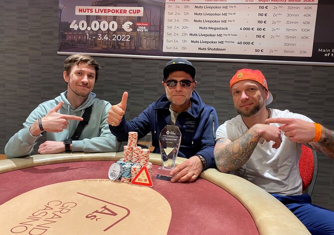 Grand Casino Aš: Main Event Nuts Livepoker Cup má své vítěze