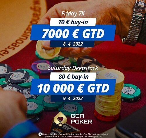 Grand Casino Aš: Víkend o €17K, další týden velikonoční žebřík!