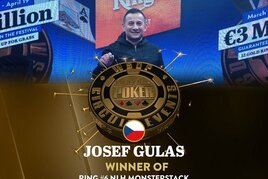 WSOPC Monsterstack: Druhý letošní prsten pro ČR vyválčil Josef Guláš!