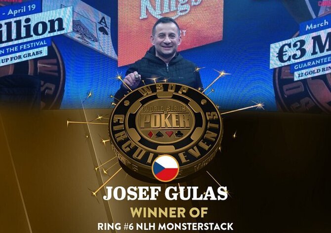 WSOPC Monsterstack: Druhý letošní prsten pro ČR vyválčil Josef Guláš!