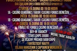 Čt-pá-so: Velikonoční poker v Benešově a Táboře o 300.000 Kč GTD!