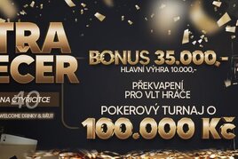 Uherské Hradiště: Večírek plný bonusů a poker o 100.000 Kč!