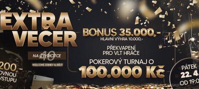 Uherské Hradiště: Večírek plný bonusů a poker o 100.000 Kč!