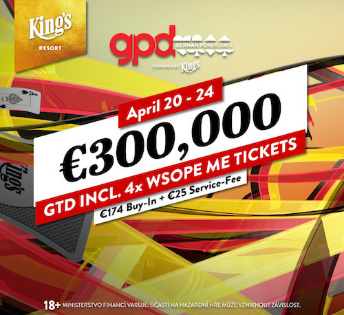 Německé pokerové dny: Za €199 o €300.000 GTD!