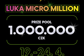 Rebuy Stars: Luka Micro Million přináší garanci 1.000.000 Kč za 1.000 Kč!