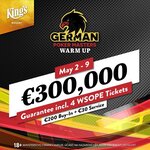 King&#039;s: German Poker Masters WarmUp přichází s garancí €300.000