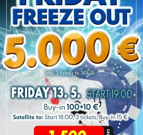 Casino Imperator: Jenom jeden život! Páteční freeze s garancí €5.000