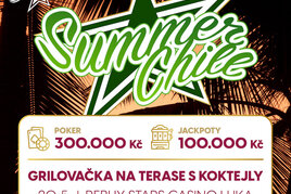 RS Luka Summer Chill: Poker o 300.000 Kč a slot jackpoty za 100.000 Kč!
