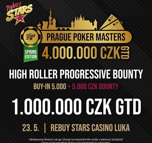 RS Luka: Prestižní PPM NLH High Roller Progressive KO o 1.000.000 Kč už v pondělí
