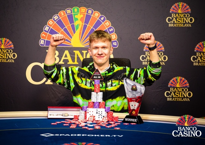 Šampionem rekordního Polish Poker Championship v Banco Casinu se stává Kacper Czapla