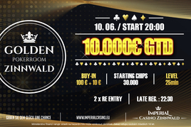 Cínovec: V pátek si v Casinu Imperial Zinnwald zahrajete minimálně o €10.000 GTD