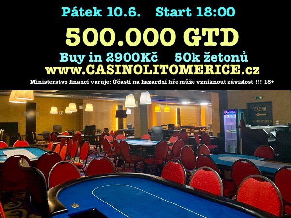 Litoměřice: V pátek poker event za 2.900 Kč o půl míče!