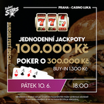 RS Luka: Burger Fest s pokerem o 300.000 Kč a slot jackpoty za 100.000 Kč už dnes
