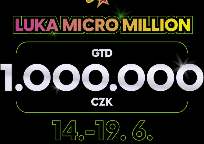Rebuy Stars: Luka Micro Million přináší vynikající garanci 1.000.000 Kč za pouhých 1.000 Kč!