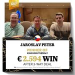 King&#039;s: Nemusí pršet! Peter šampionem Big Tuesday