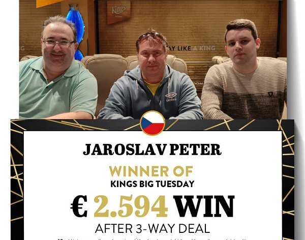 King's: Nemusí pršet! Peter šampionem Big Tuesday