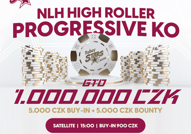 RS Luka: NLH High Roller Progressive KO o 1.000.000 Kč už ve čtvrtek