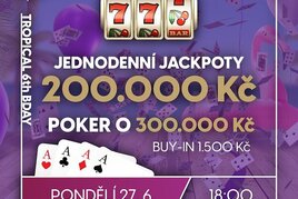 Rebuy Stars Casino Plzeň Plaza oslaví v pondělí šesté narozeniny s tropickým půl milionem