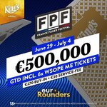 King&#039;s: Main Event France Poker Festivalu přichází s garancí €500.000