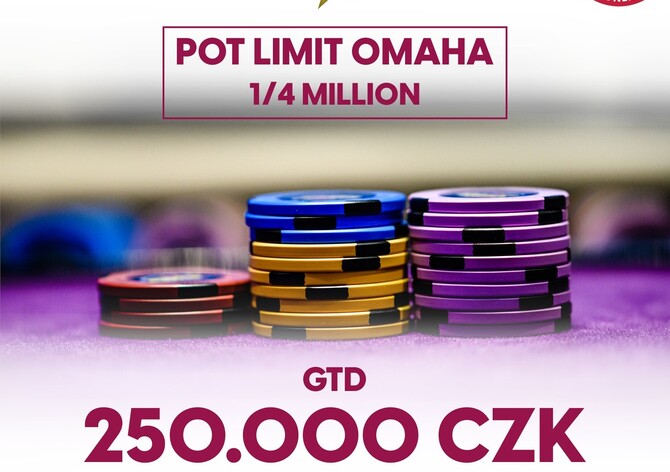 RS Luka: Pot Limit Omaha 250K GTD ve čtvrtek míří do Casina Luka! 