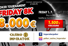 Imperator Friday 8K už zítra v Dolním Dvořišti!