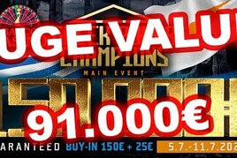 Bratislava - GPC €150K GTD: Zatím mohutný overlay přes €90K