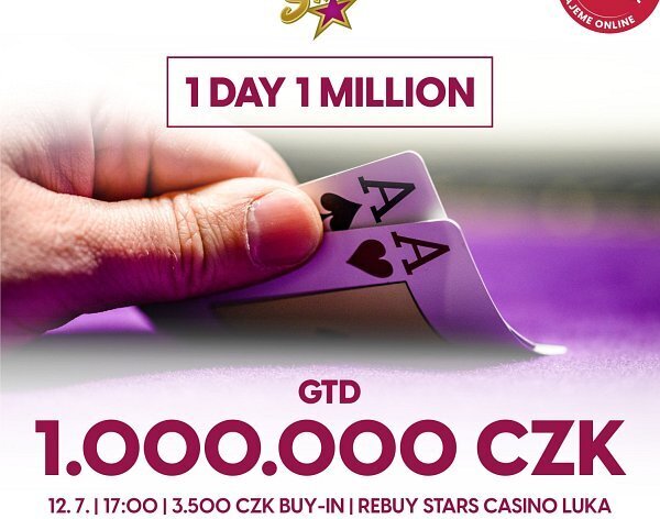RS Luka: Přijďte v úterý zabojovat o 1.000.000 Kč ve speciálu 1 Day 1 Million! 