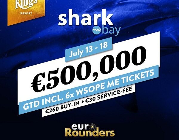 King&#039;s: Sharkbay Main Event - za €290 minimálně o €500.000!