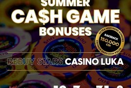 Luka Summer Cash Game bonuses s Rakebackem 150.000 korun nebo odměnami za High Hand! 