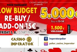 Imperator: Páteční poker event Low Budget o €5.000