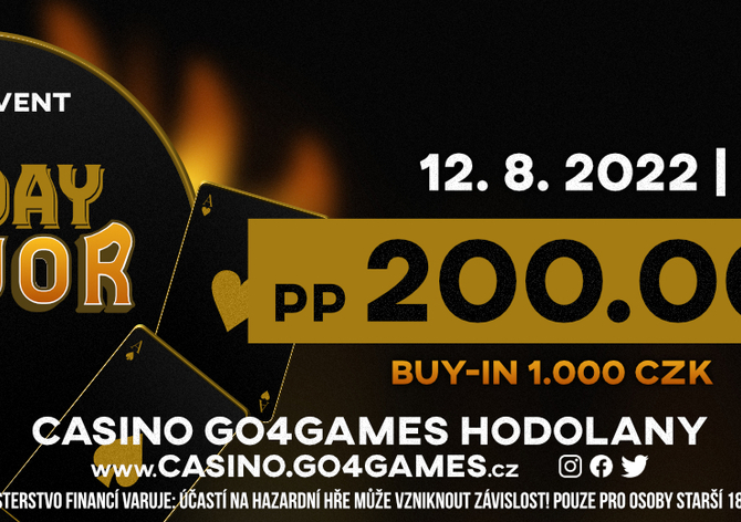 Friday Major o 200K a Saturday Omaha o 150K, takový bude víkend v G4G