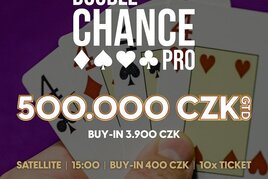 RS Luka: Garance 500.000 Kč v úterý na Lukách v NLH Double Chance PRO pouze s jedním re-entry! 