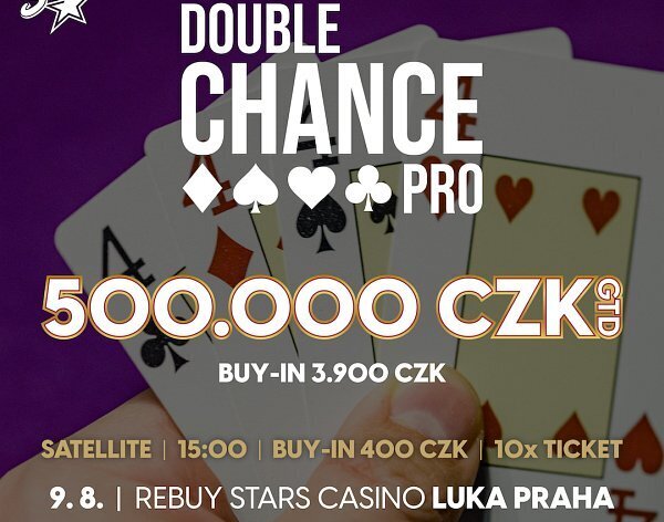RS Luka: Garance 500.000 Kč v úterý na Lukách v NLH Double Chance PRO pouze s jedním re-entry! 