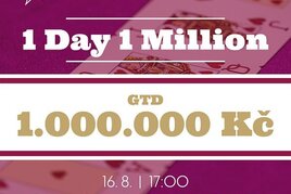 RS Luka: Přijďte v úterý zabojovat o 1.000.000 Kč ve speciálu 1 Day 1 Million! 