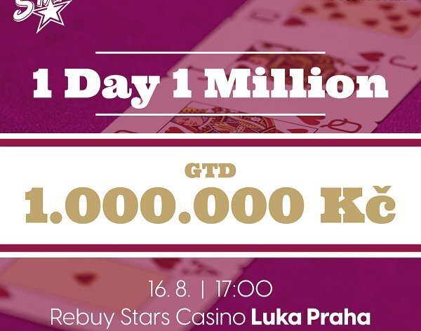 RS Luka: Přijďte v úterý zabojovat o 1.000.000 Kč ve speciálu 1 Day 1 Million! 