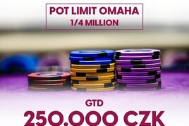 RS Luka: Pot Limit Omaha 1/4 Million s garancí 250.000 Kč ve čtvrtek!