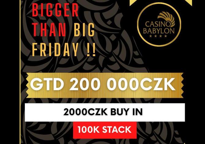 Babylon Liberec: Buy-in 2.000 Kč, garance 200.000 Kč