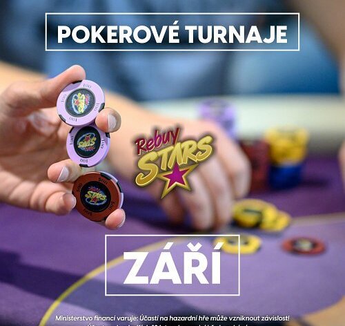 Turnaje v pěti pobočkách Rebuy Stars v září jednoduše přetékají miliony!